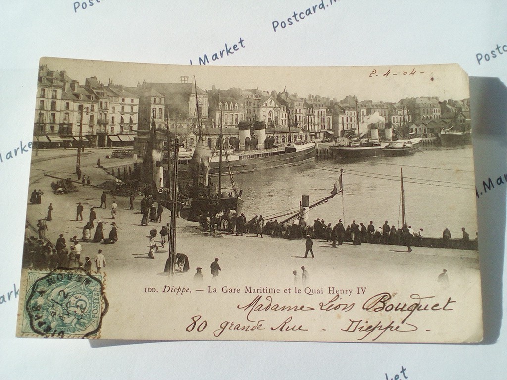 /France/Dieppe/FR_ship_1904_Dieppe. La Gare Maritime et le Quai Henry IV.jpg